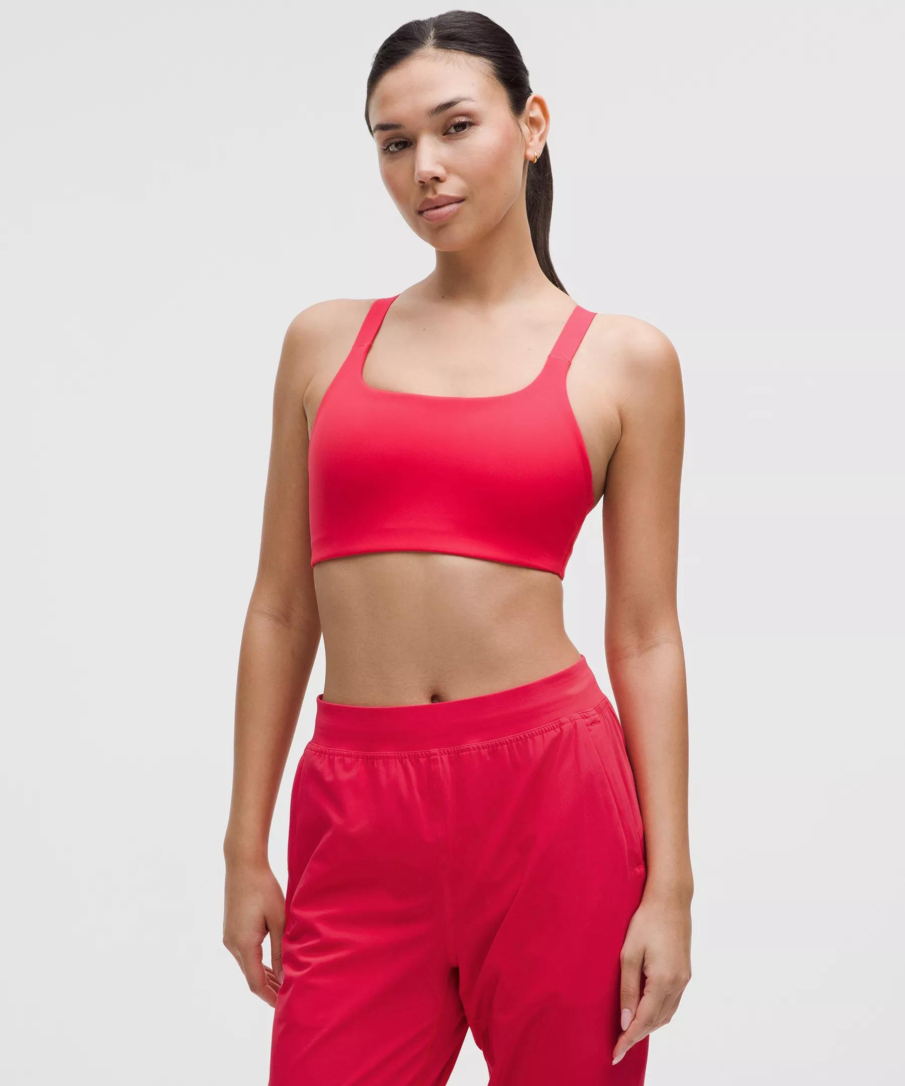 Ultralu Square-Neck Workout Bra *Medium Support, B/C Cup Product Image