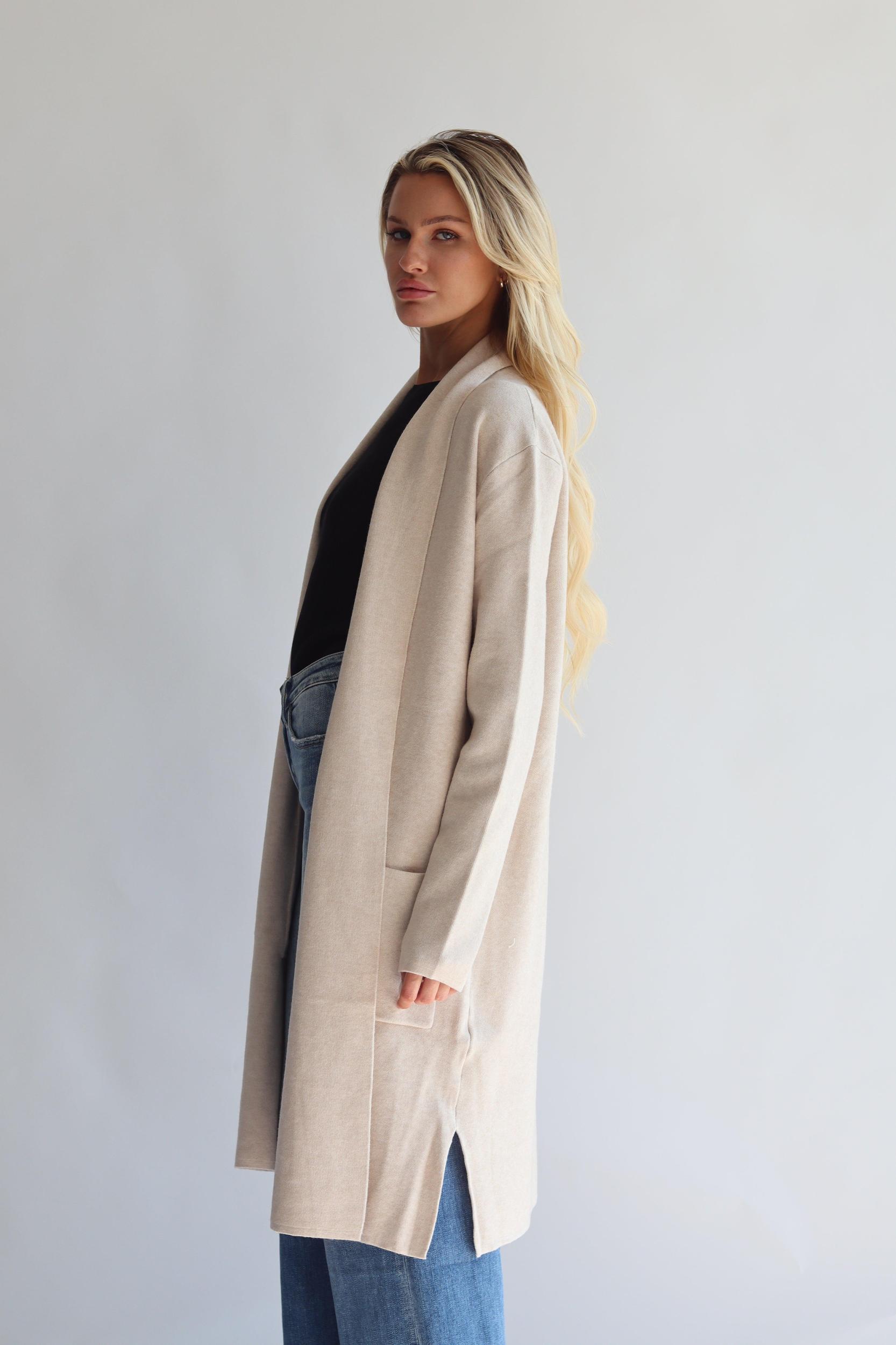 Open Sweater Cardigan Jacket Product Image