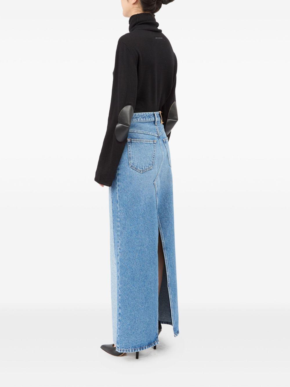 cotton denim skirt Product Image