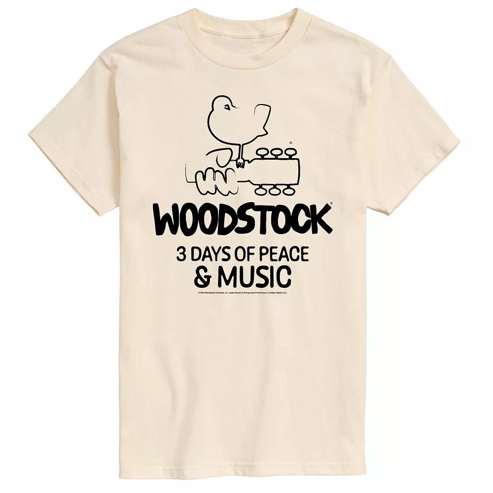 Mens Woodstock 3 Days Of Peace And Music Graphic Tee Product Image