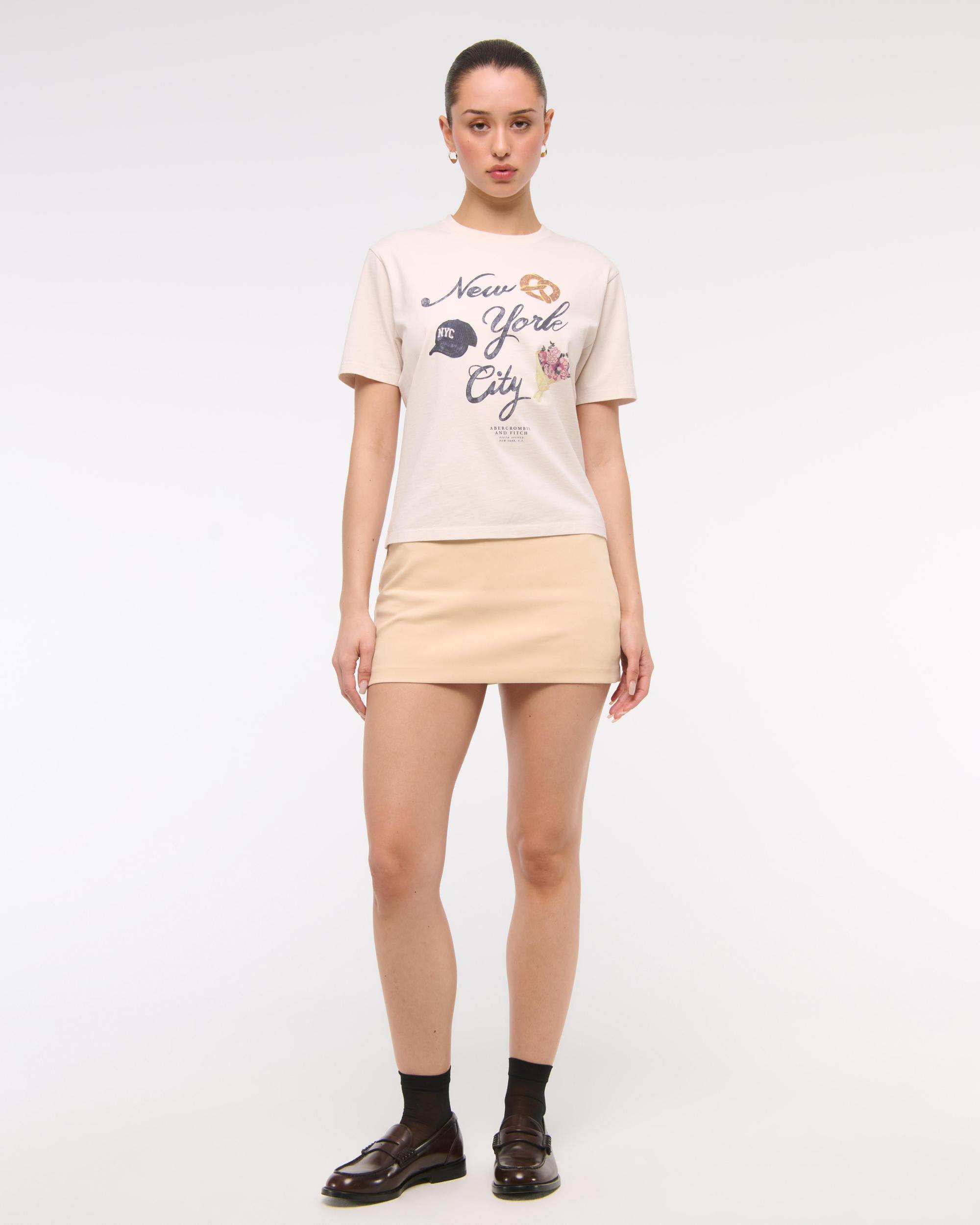 The A&F Scarlett Low Rise Micro Skort Product Image
