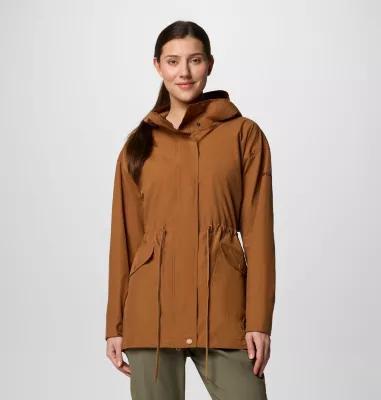Women's Columbia Pardon My Jacket Hooded Rain Coat, Size: Medium, Collegiate Blue Product Image