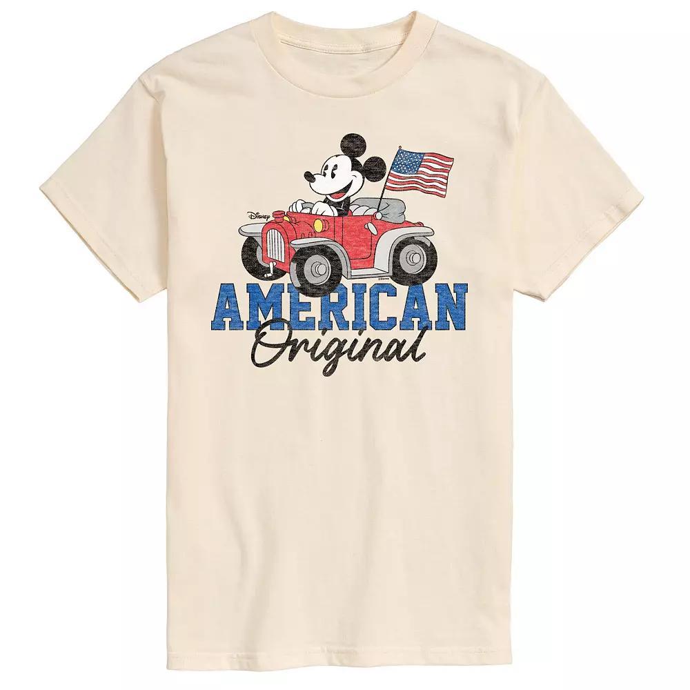 Disney's Mickey Mouse Men's American Original Graphic Tee, Size: XL, Yellow Product Image