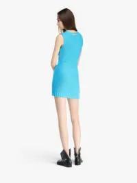 KNITTED MINI SHIFT DRESS in blue | JW Anderson US  Product Image