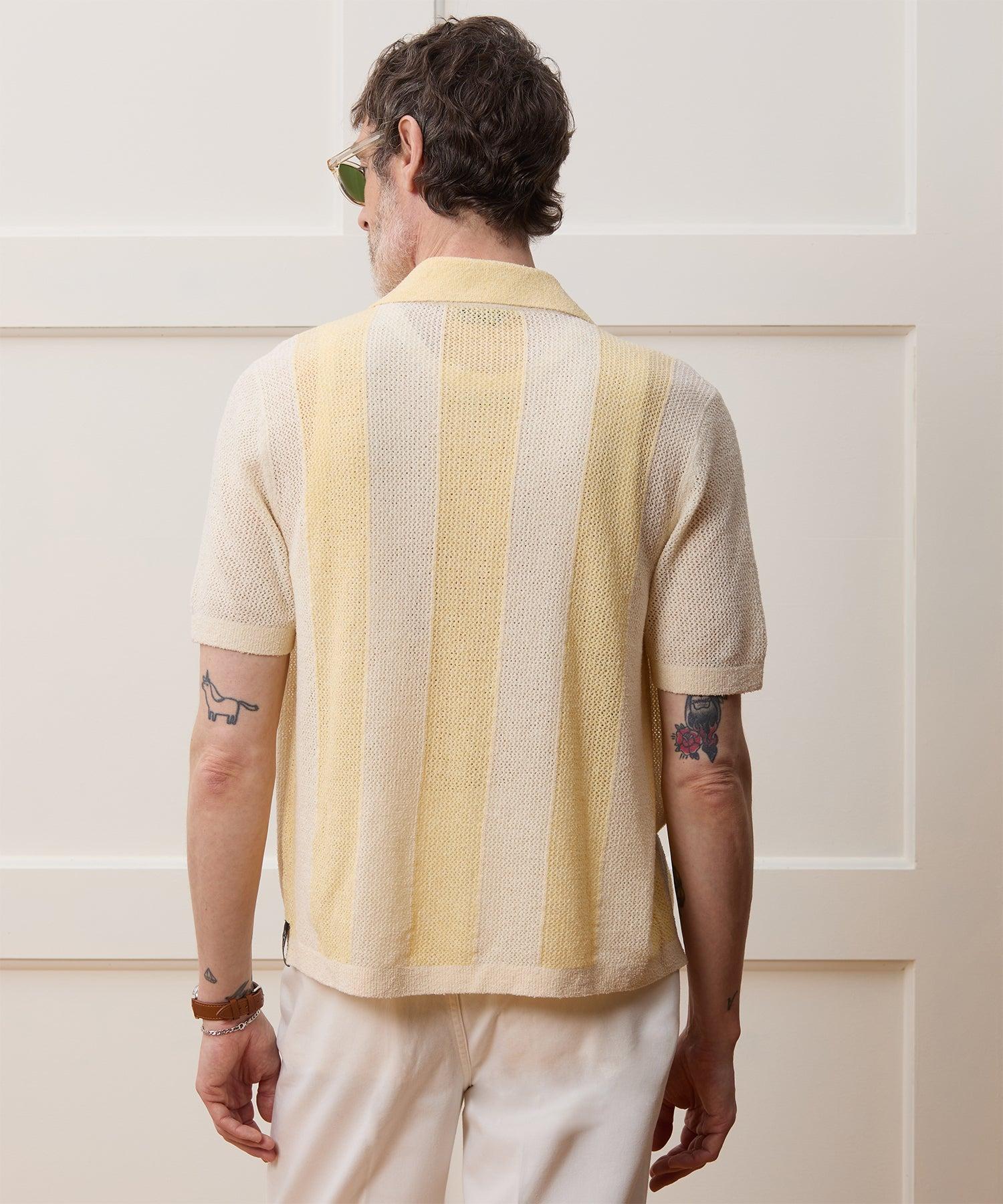 Cropped Boucle Sweater Polo Product Image
