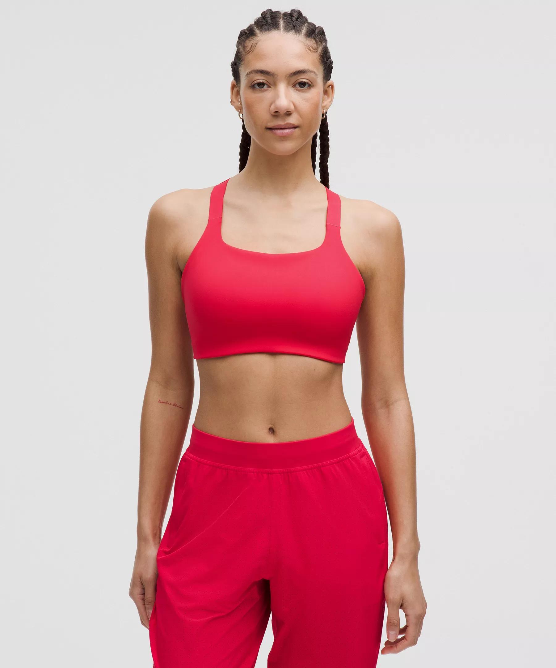 Ultralu Square-Neck Workout Bra *Medium Support, D/DD Cup Product Image