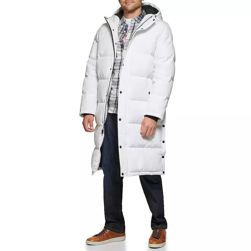 Men's Levi's® Oversized Long Quilted Parka Jacket, Size: Small, Red Bandana Print Product Image