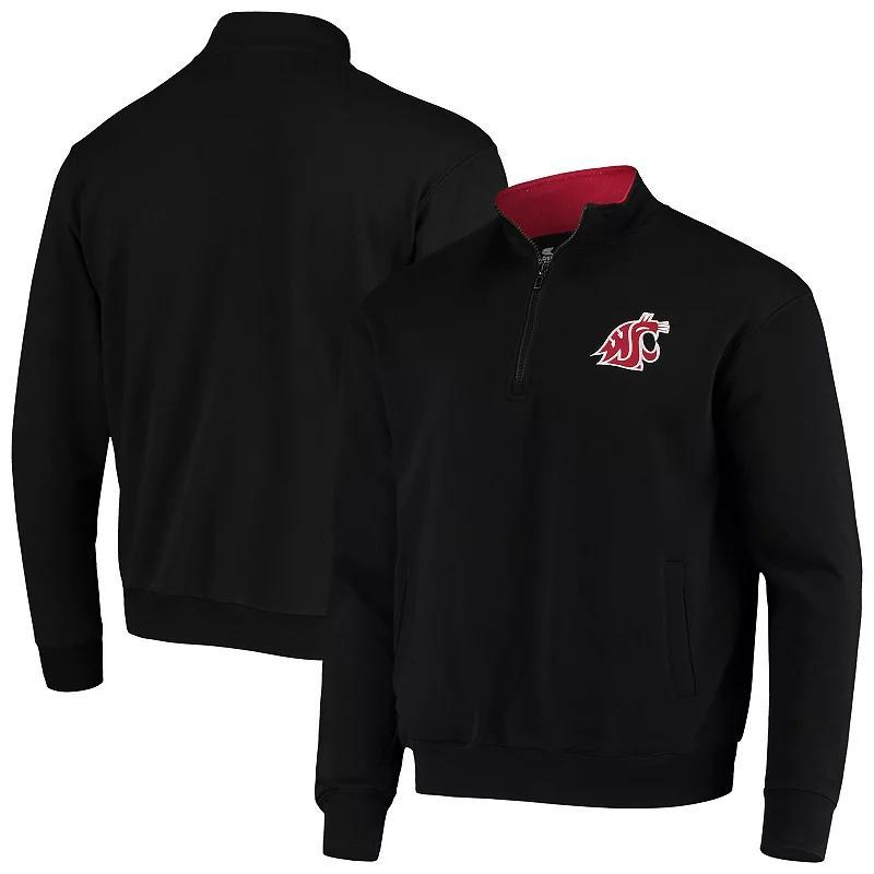 Mens Colosseum Black Washington State Cougars Tortugas Logo Quarter-Zip Jacket Product Image