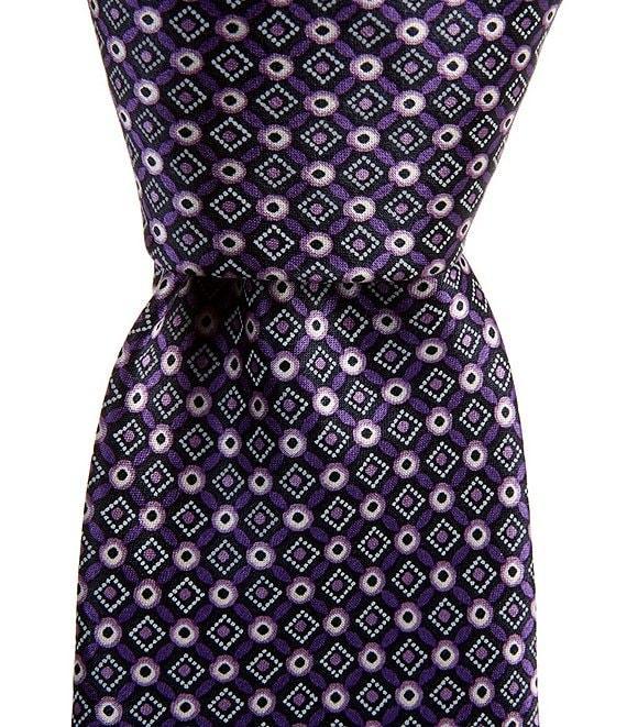 Hickey Freeman Connected Links 3 1/4#double; Woven Silk Tie Product Image