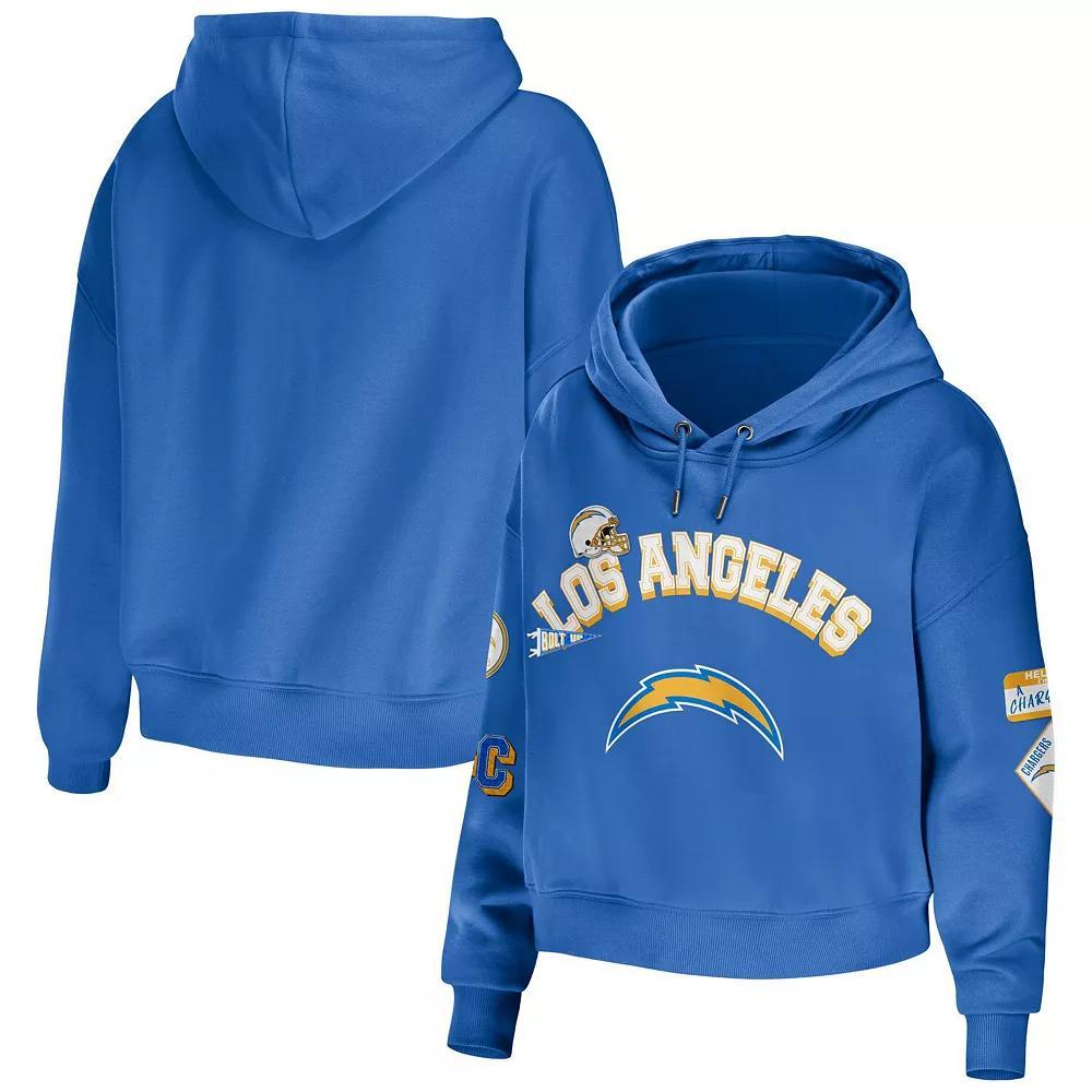 Women's WEAR by Erin Andrews Green Green Bay Packers Modest Cropped Pullover Hoodie, Size: 2XL Product Image
