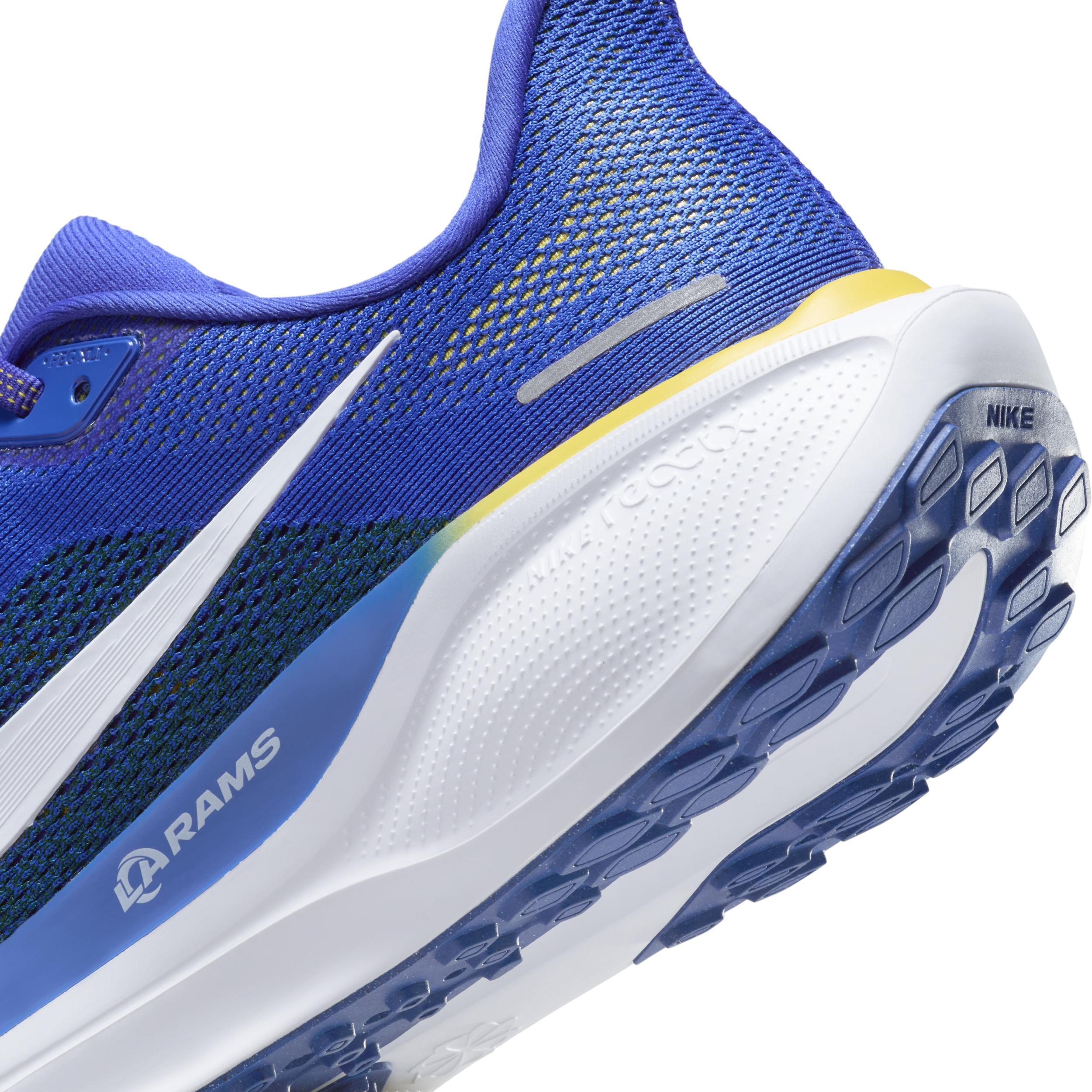 Nike Men's Pegasus 41 NFL Los Angeles Rams Road Running Shoes Product Image