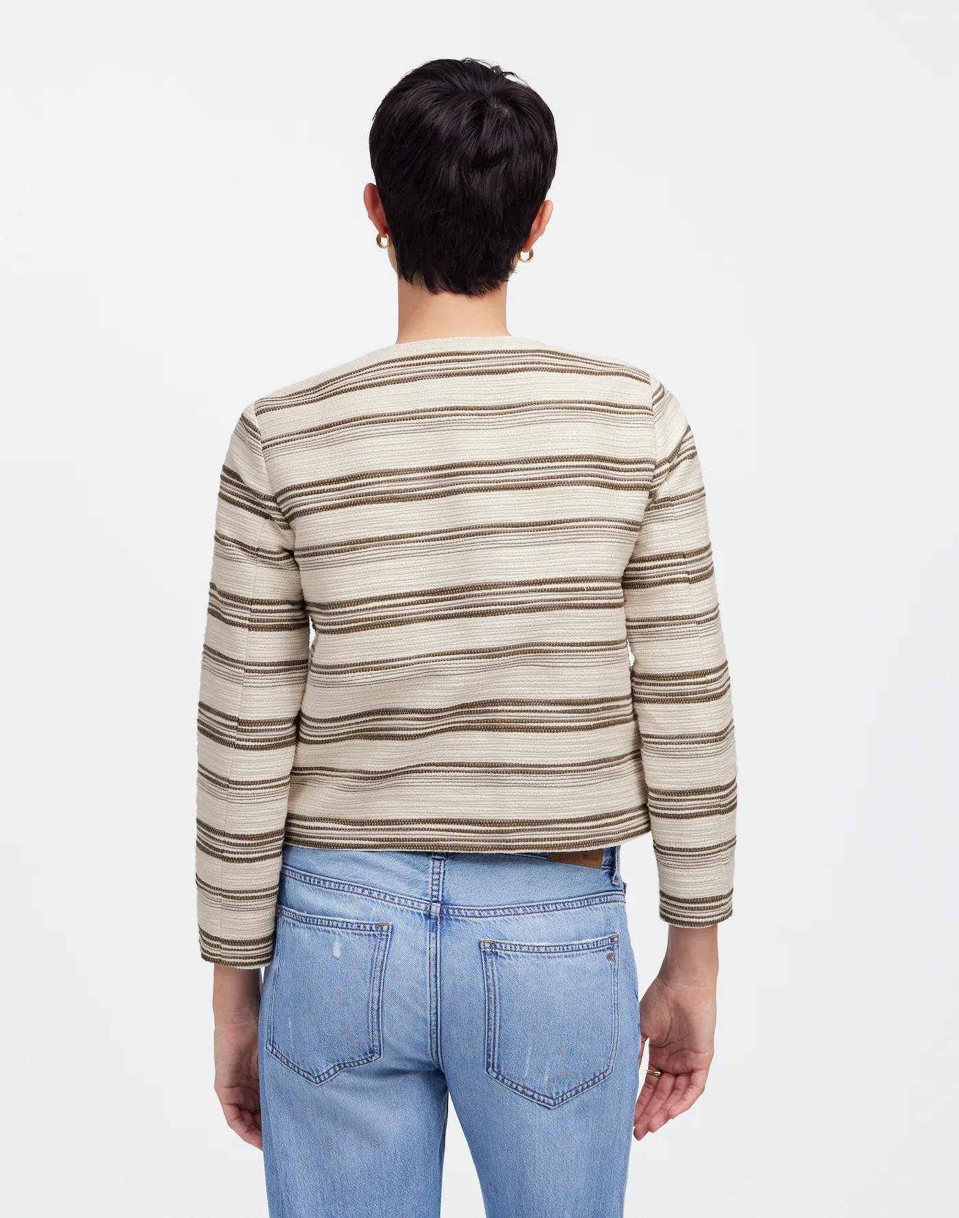 Lady Jacket in Striped Tweed Product Image