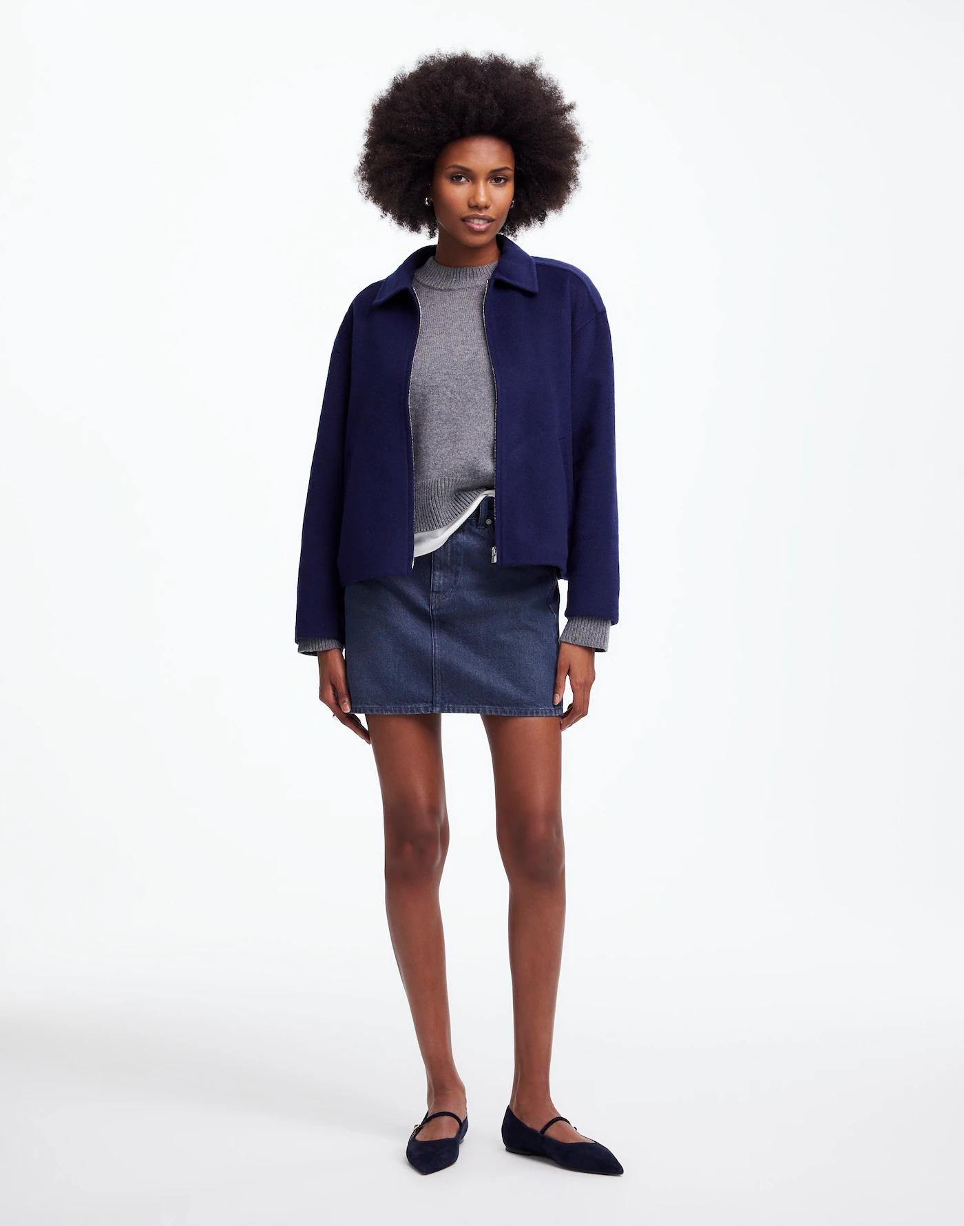 Double-Faced Rounded-Sleeve Jacket Product Image
