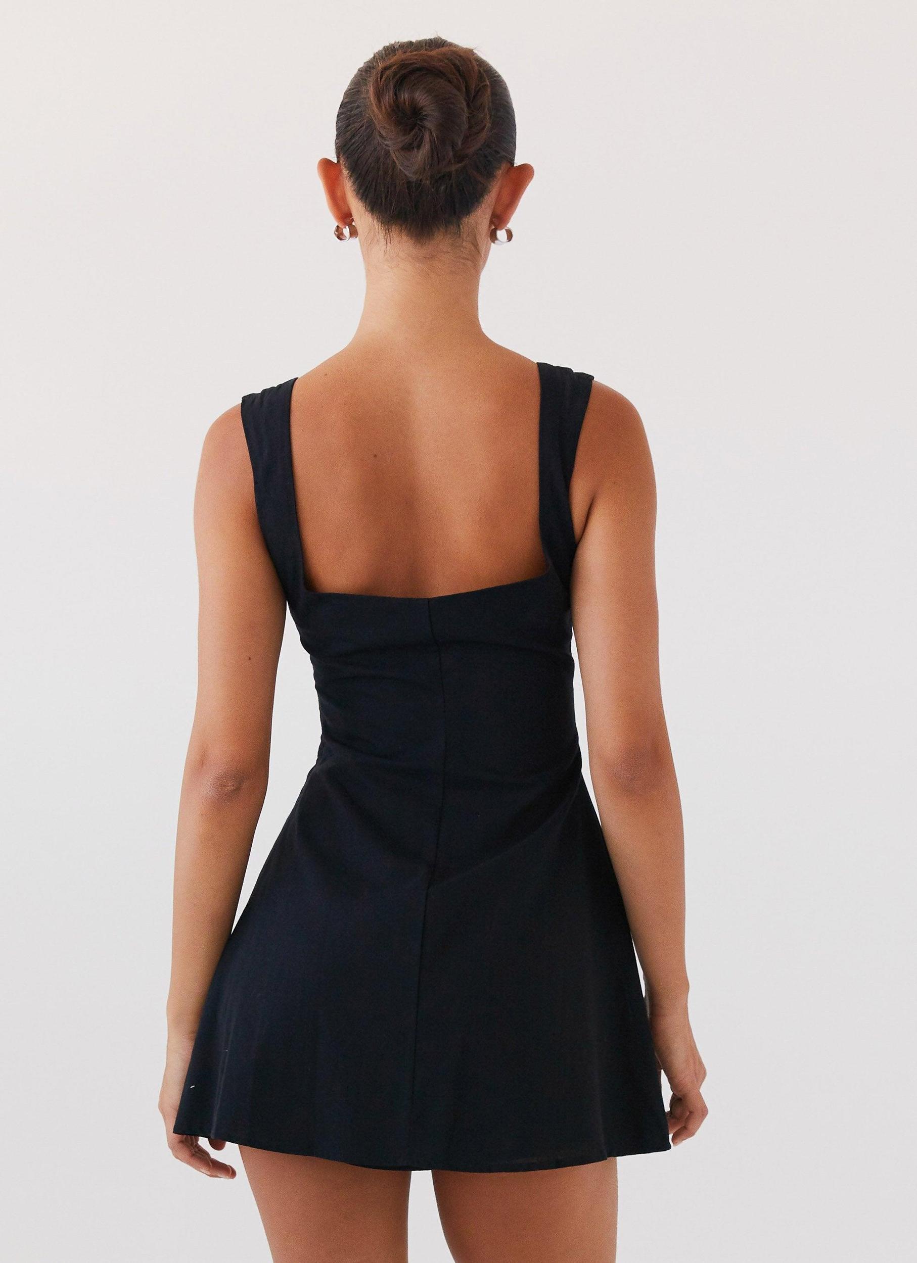 Cadence Mini Dress - Black Product Image