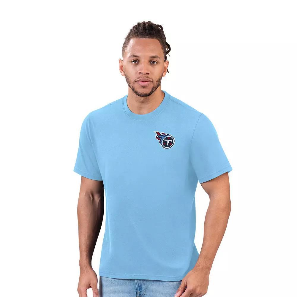 Men's Margaritaville Light Blue Denver Broncos Flip Flop T-Shirt, Size: Medium Product Image