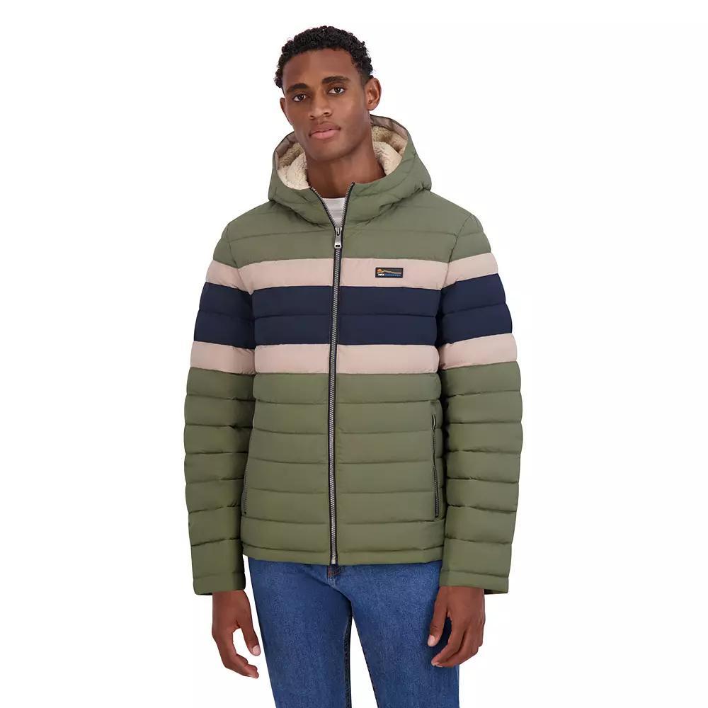 Men's Halitech Puffer Coat, Size: XL, Black Grey Product Image