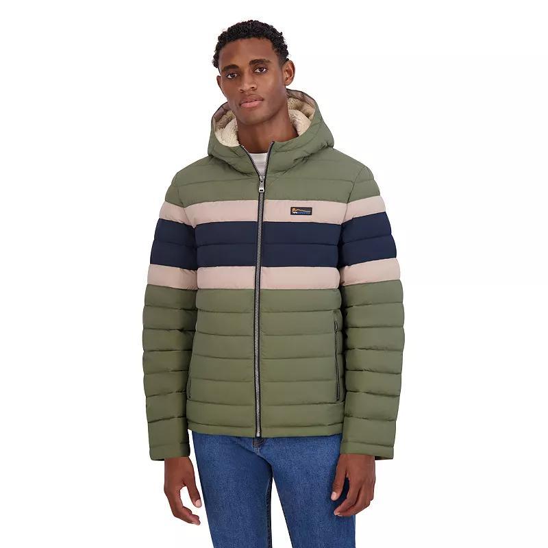 Men's Halitech Puffer Coat, Size: XL, Black Grey Product Image