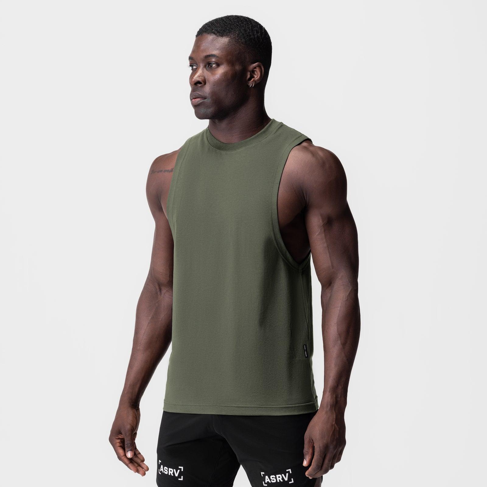 0926. Supima® Muscle Tank - Space Grey Product Image