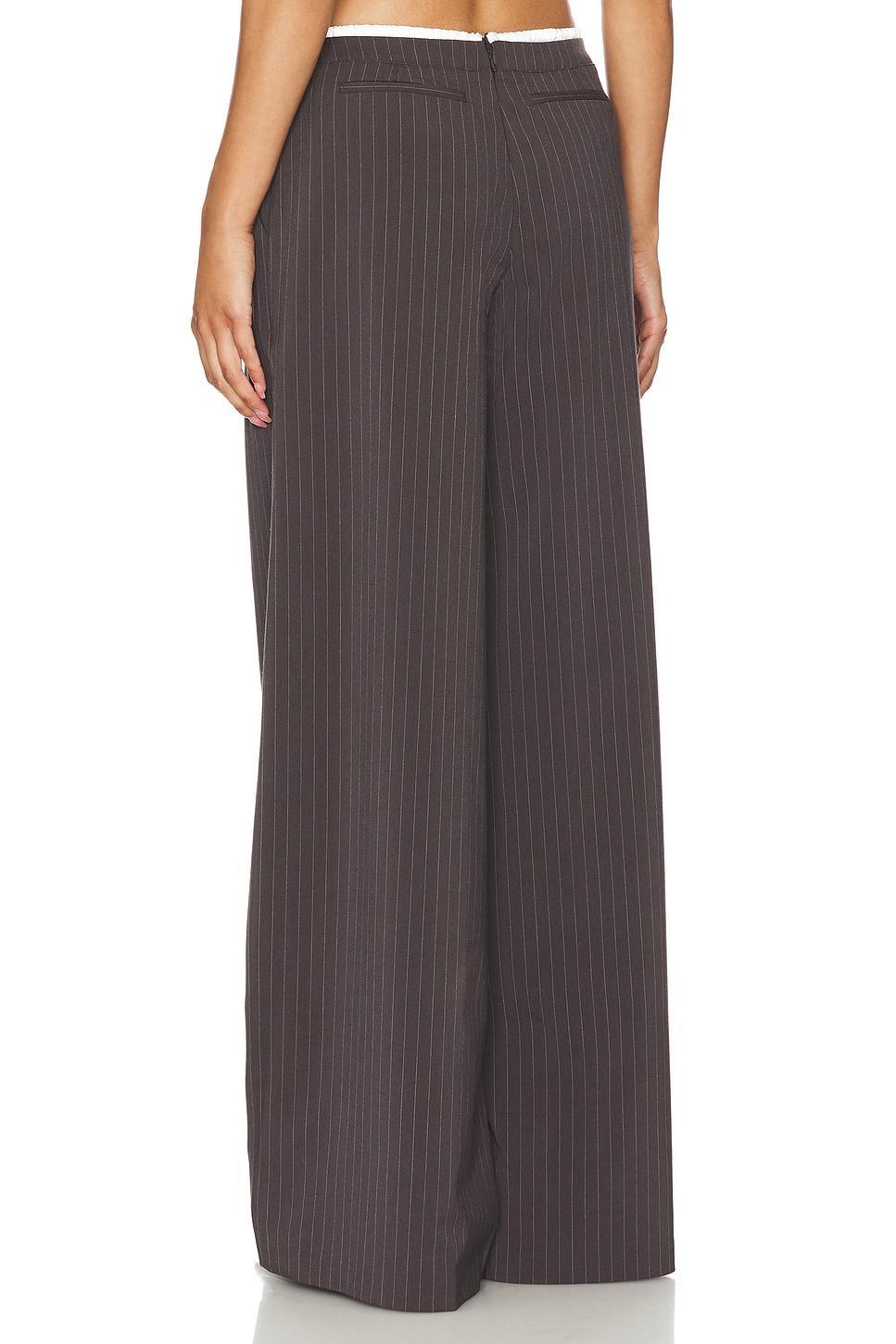 Lovers and Friends Ashley Pant in Grey Pinstripe Product Image