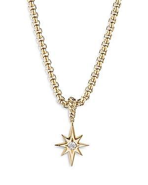 David Yurman Cable Collectibles North Star Birthstone Charm in 18K Yellow Gold with Garnet Product Image