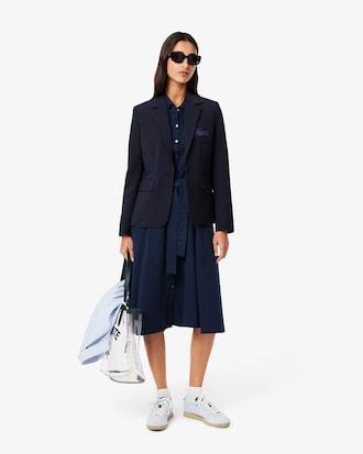 Flared Piqué Polo Dress Product Image