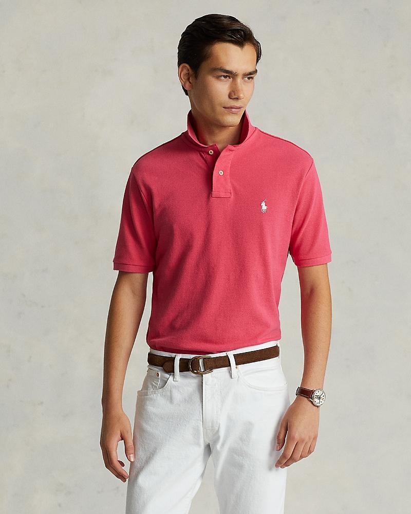 Polo Ralph Lauren Custom Slim Fit Mesh Polo Shirt Product Image