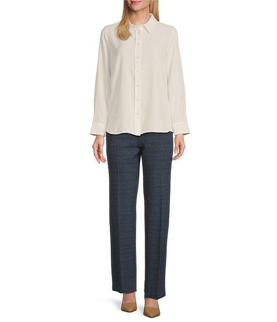 Investments the PARK AVE fit Stretch Front Pocketed Tummy Control Straight Leg Pants Product Image
