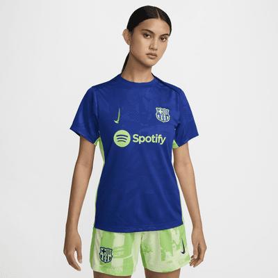 Women's Nike  Royal Barcelona 2024/25 Academy Pro Pre-Match Top, Size: Large, Bar Blue Product Image