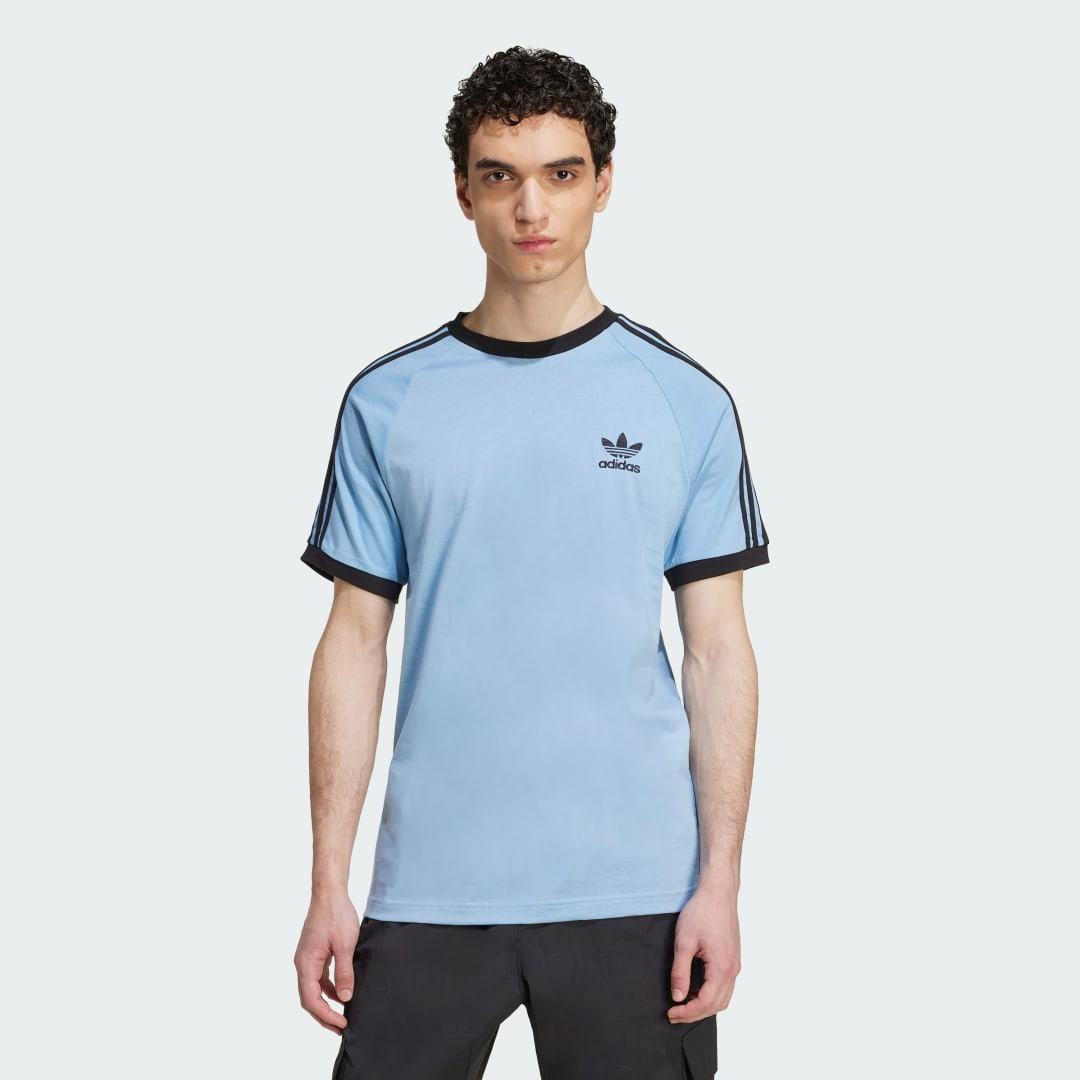 adidas Adicolor Classics 3-Stripes Tee Ash Blue XL Mens Product Image