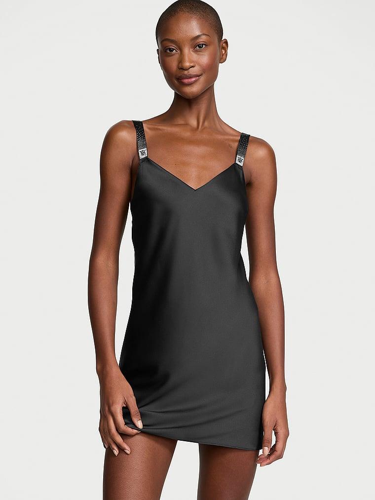 Scattered Shine Strap Satin Strappy-Back Slip Product Image