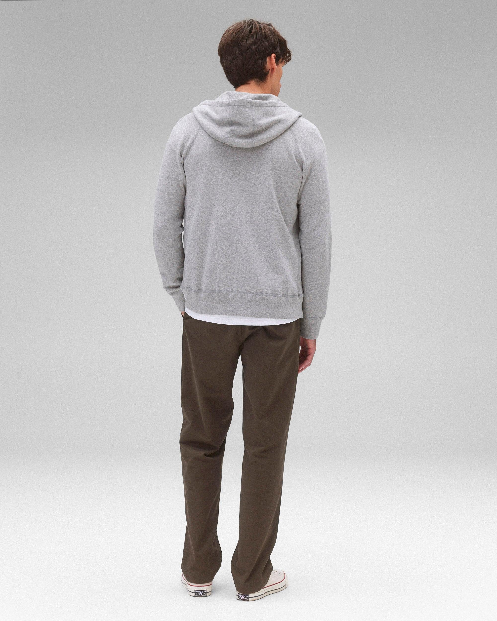 Lightweight Terry Slim Zip Hoodie Male Product Image