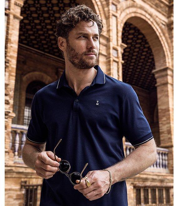 TravisMathew Happier Hour Short Sleeve Polo Shirt Product Image