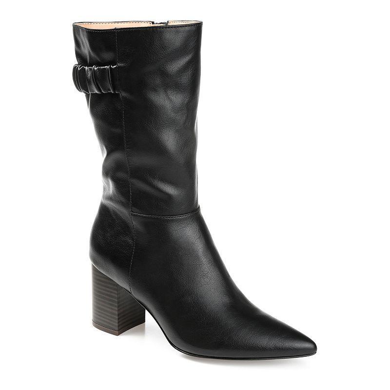 Journee Wilo Women's High Heeled Boots, Size: 9 Wc, Ivory Product Image