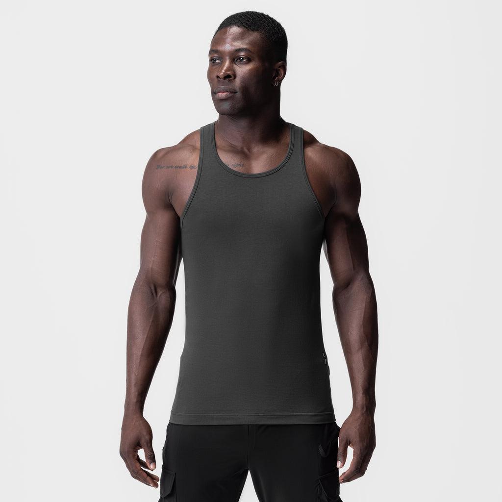 0924. Supima® Essential Slim Tank - Navy Product Image