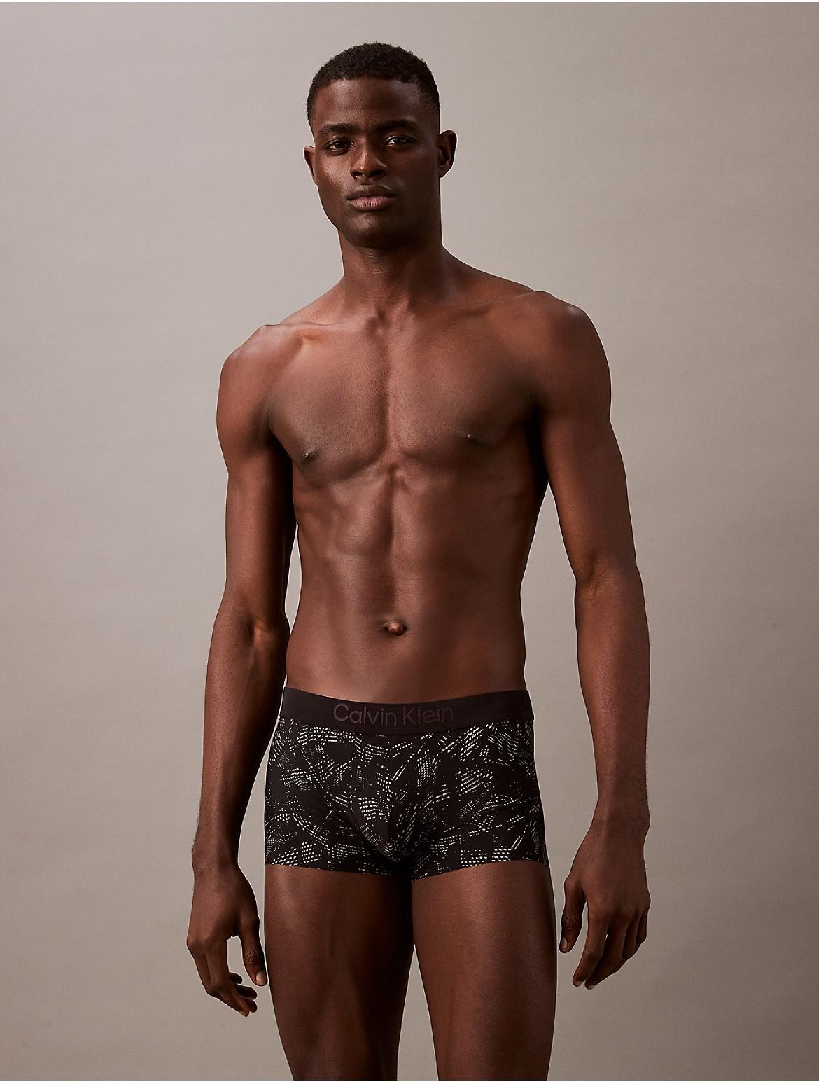 Calvin Klein Men's CK Black Prints Low Rise Trunk - Grey - S Product Image
