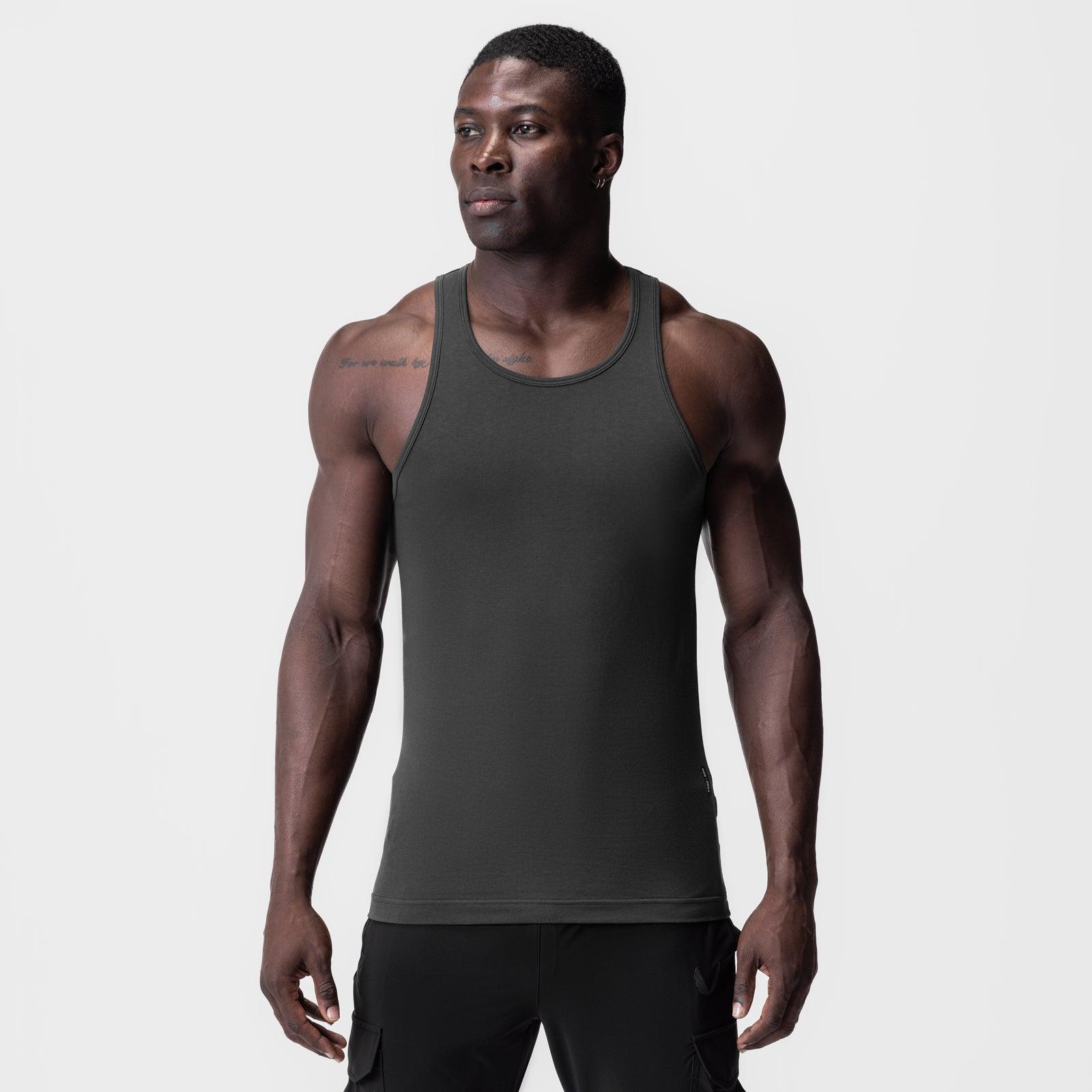 0924. Supima® Essential Slim Tank - Navy Product Image
