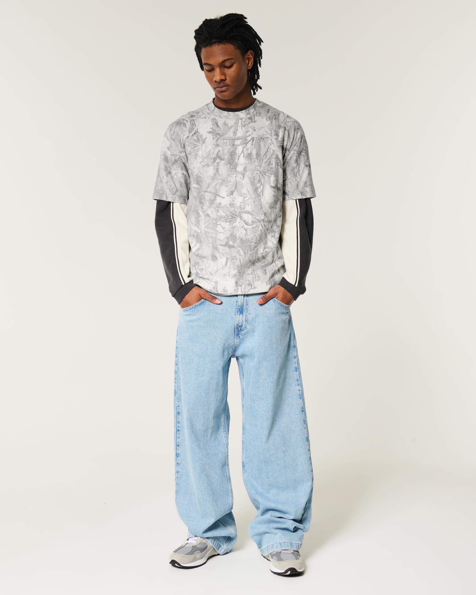 Boxy Heavyweight Washed Crew T-Shirt Product Image