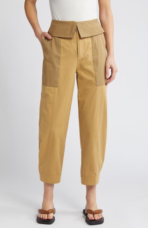Womens Cotton Foldover Trousers Product Image