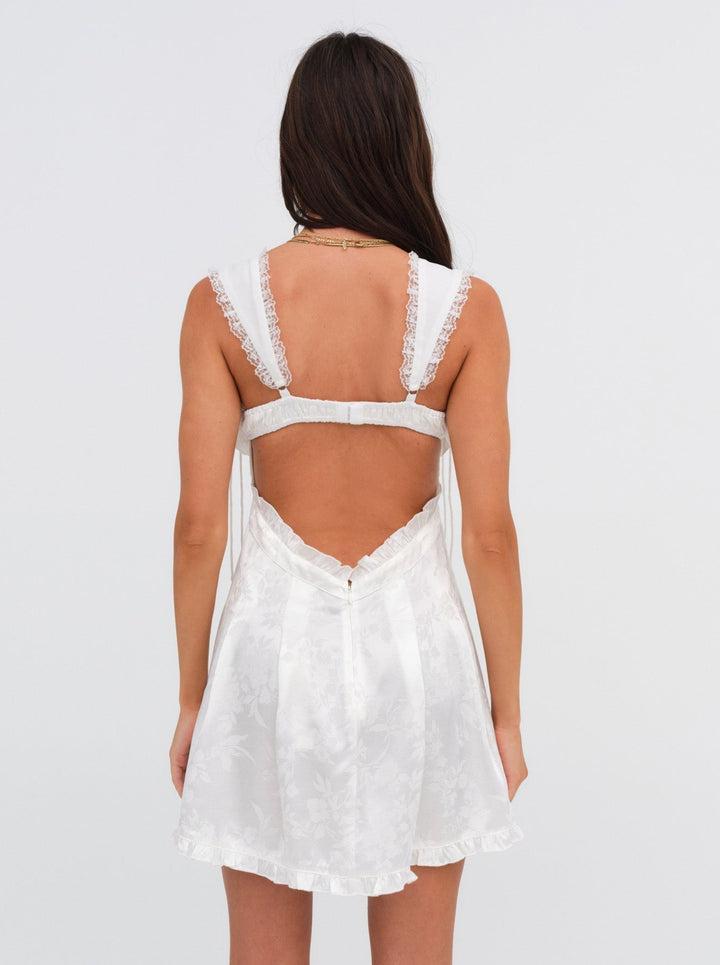 Holland Mini Dress — White Product Image