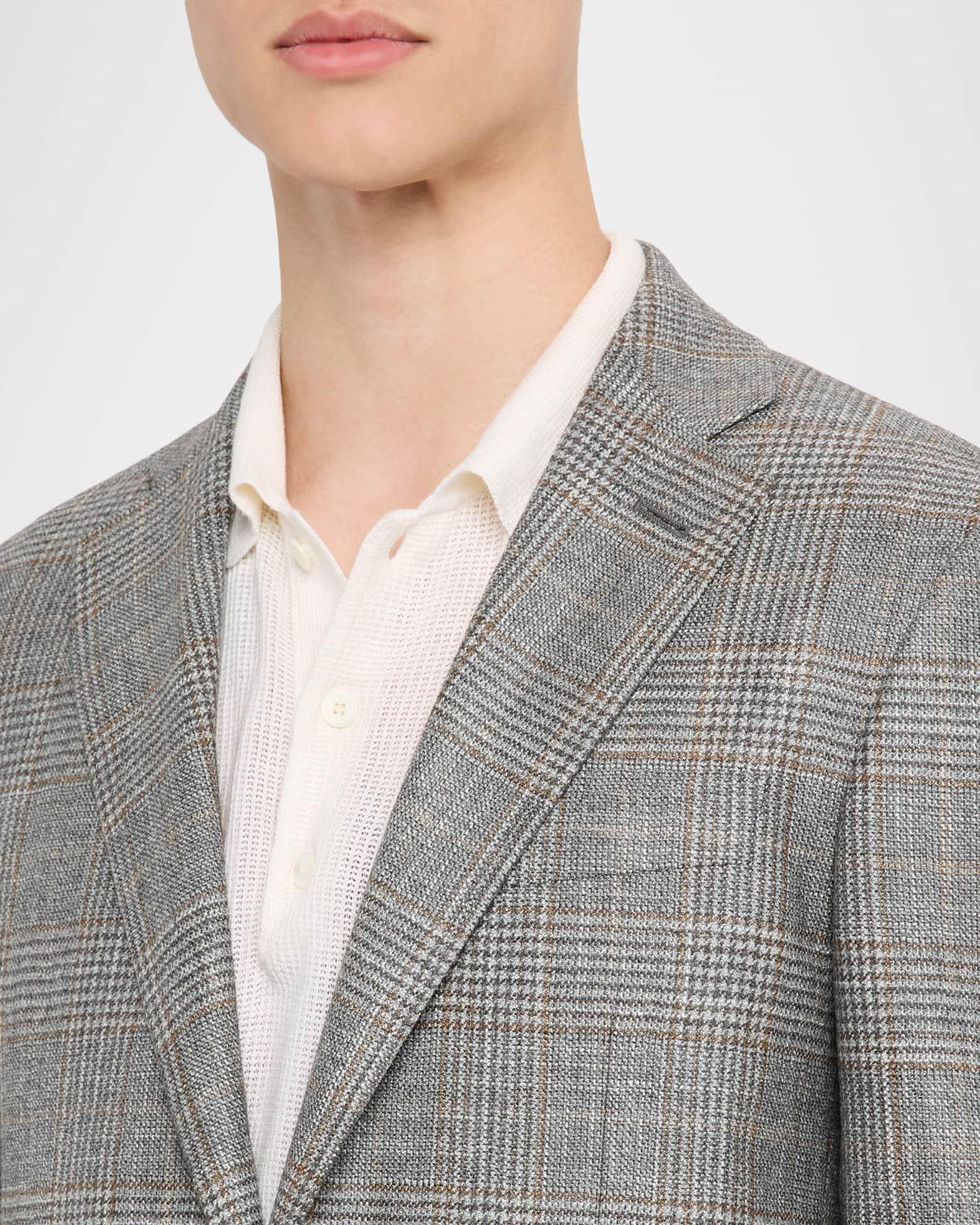 Men's Glen Plaid Notch Lapel Sport Coat Product Image