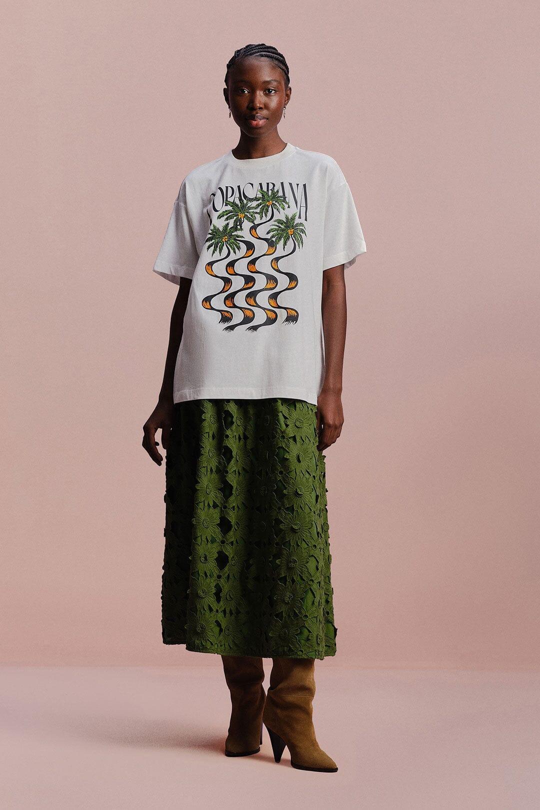 Off-White Copacabana Relaxed Organic Cotton T-Shirt, OFF-WHITE / XXS Product Image