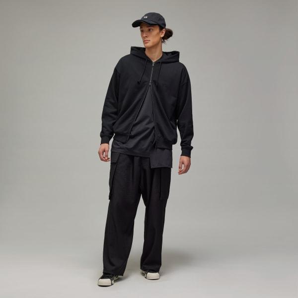 adidas Y-3 French Terry Zip Hoodie Black XS Mens Product Image