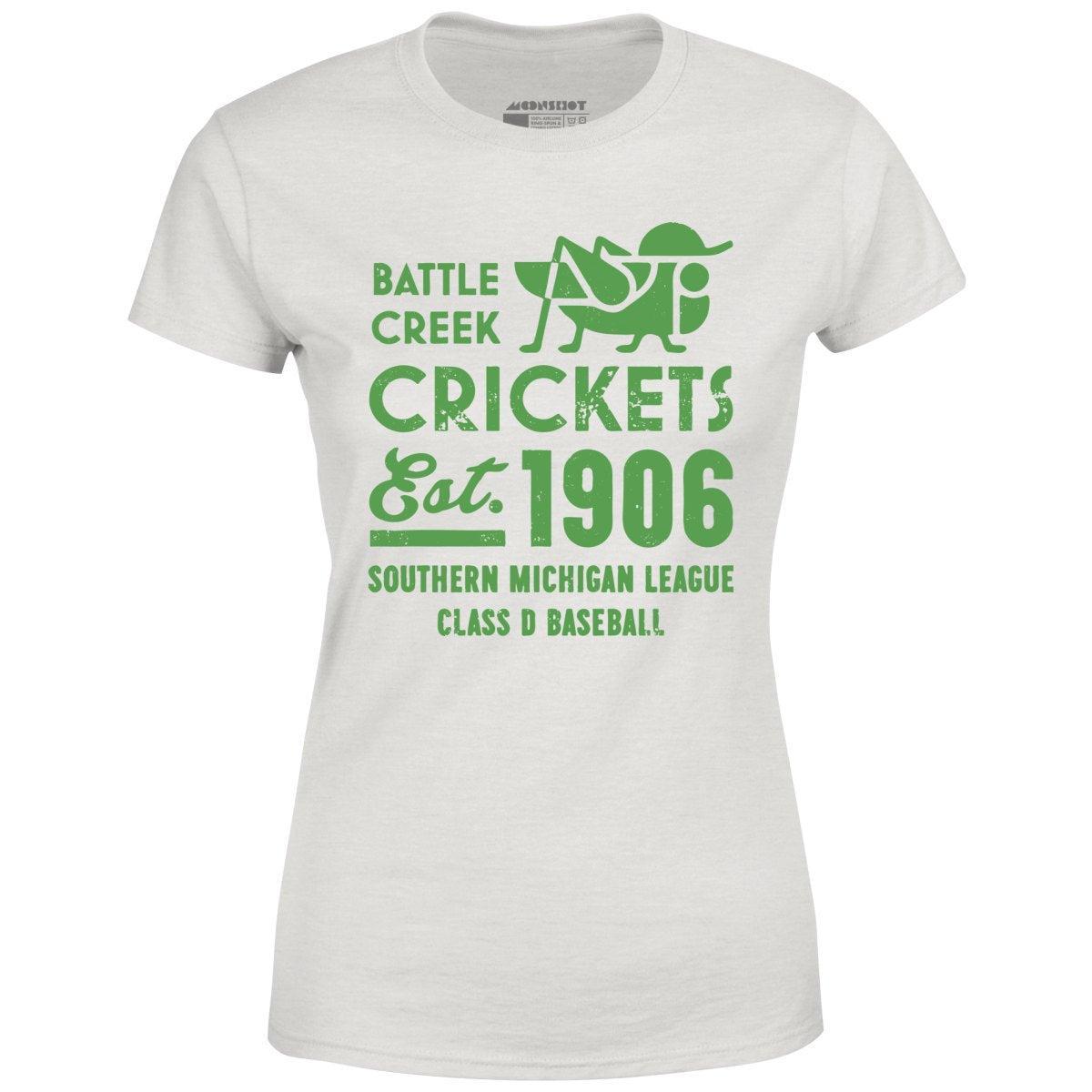 Battle Creek Crickets - Michigan - Vintage Defunct Baseball Teams - Women's T-Shirt Female Product Image