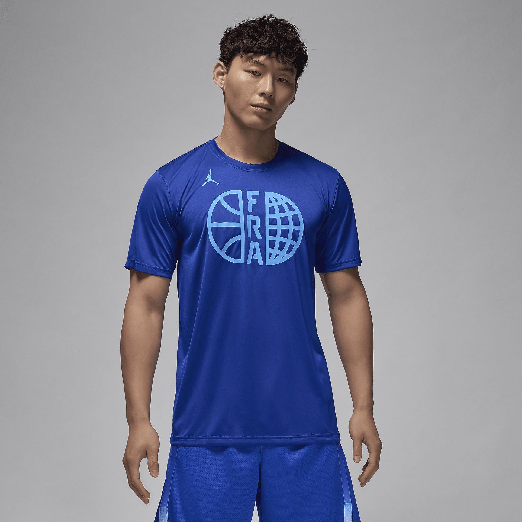 France Practice Men's Jordan Basketball T-Shirt Product Image