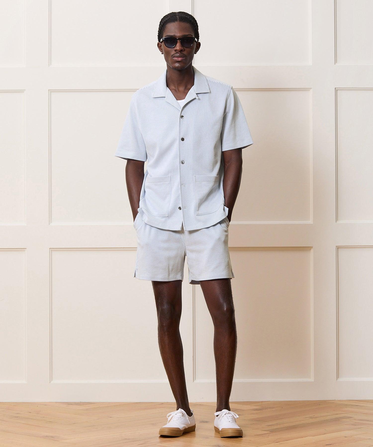 Seersucker Guayabera Shirt Product Image