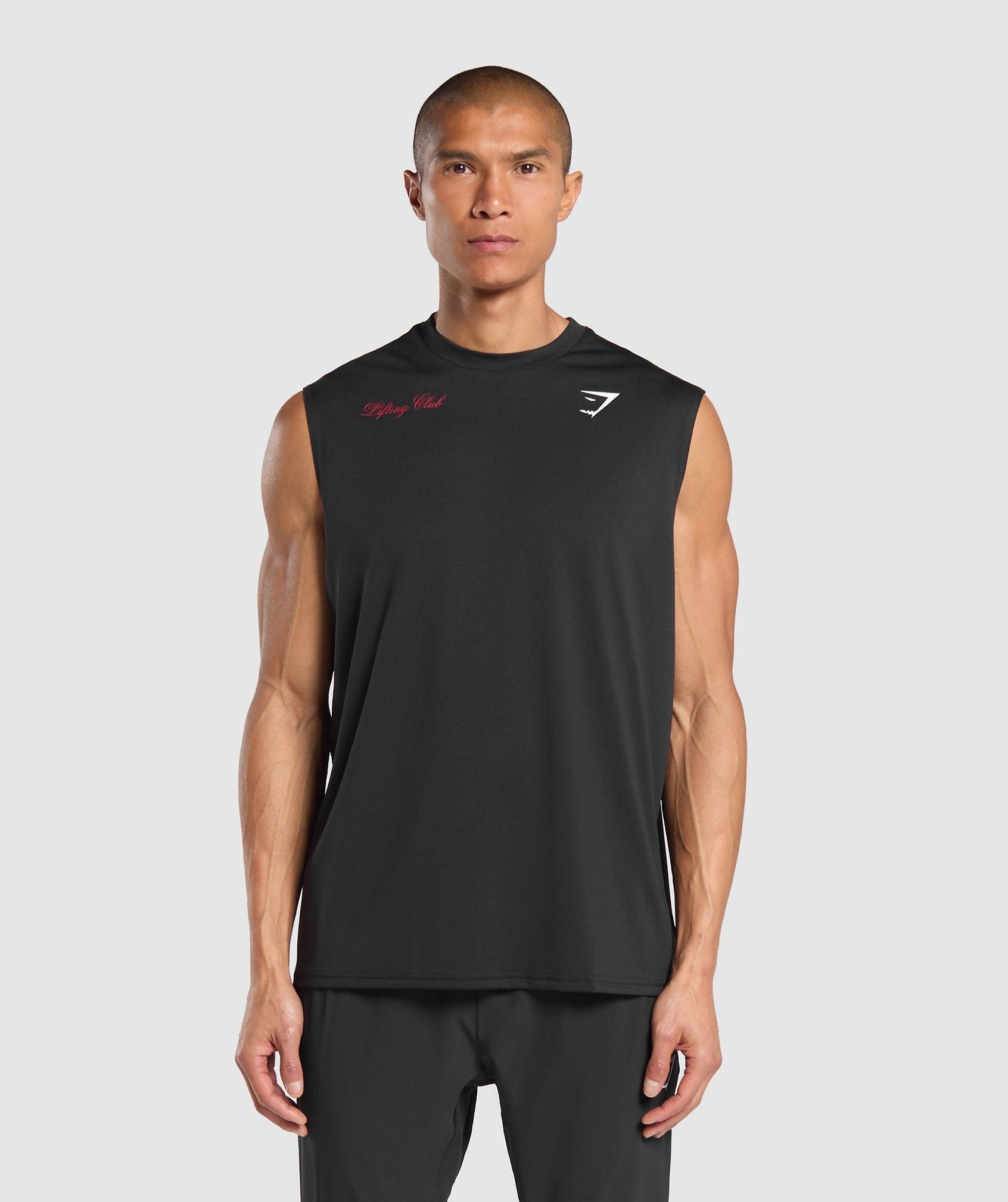 Script Graphic Cut Off Tank Product Image