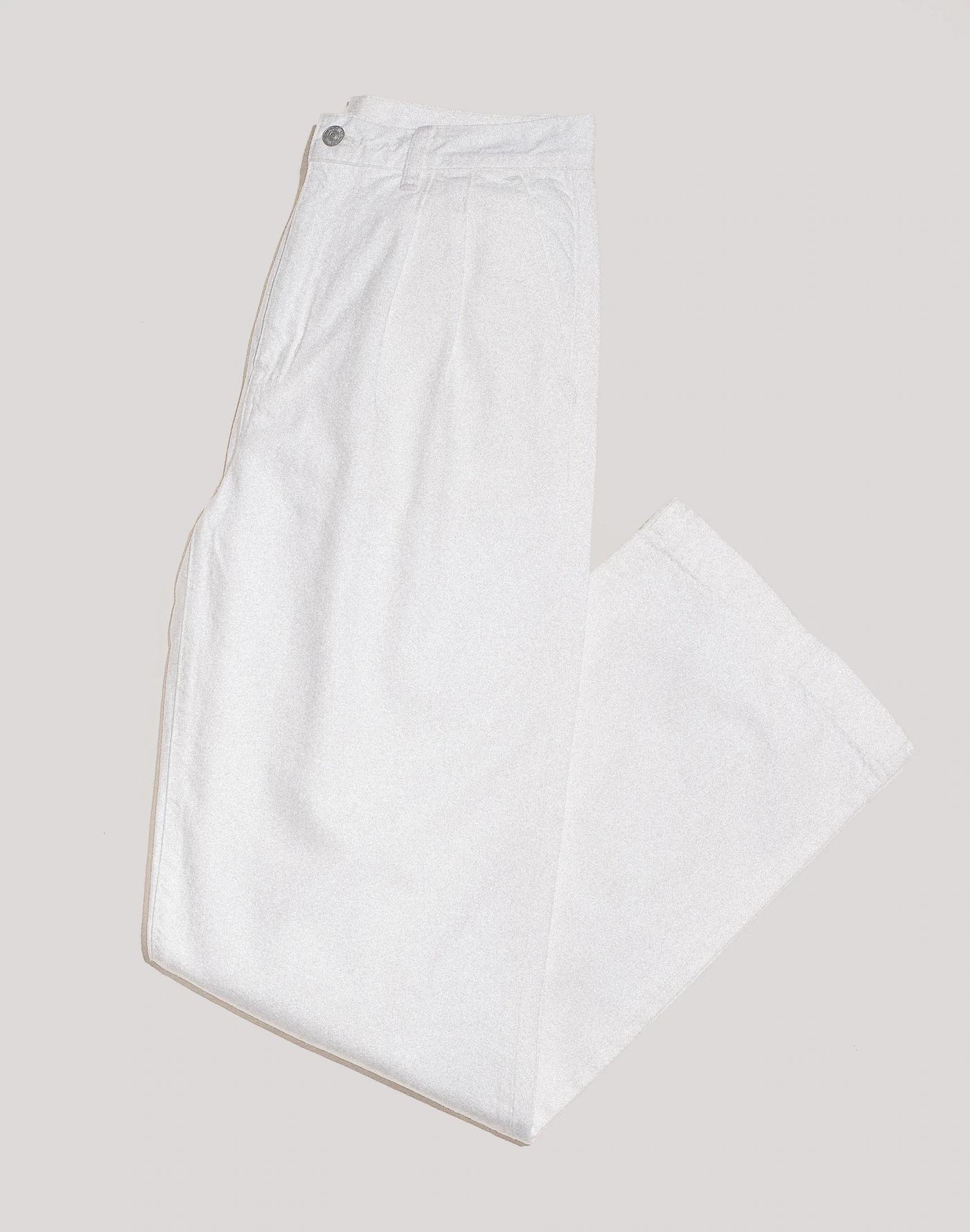 The Harlow Wide-Leg Jean in Tile White Product Image
