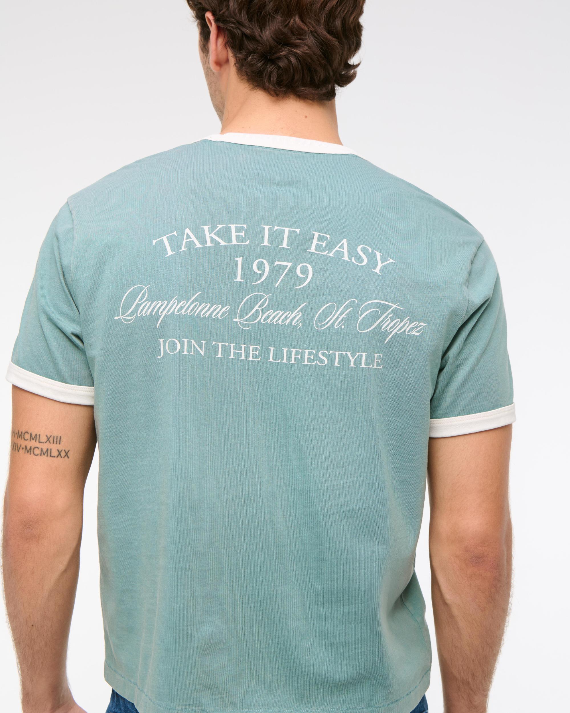 Sporty Shrunken Graphic Tee Product Image