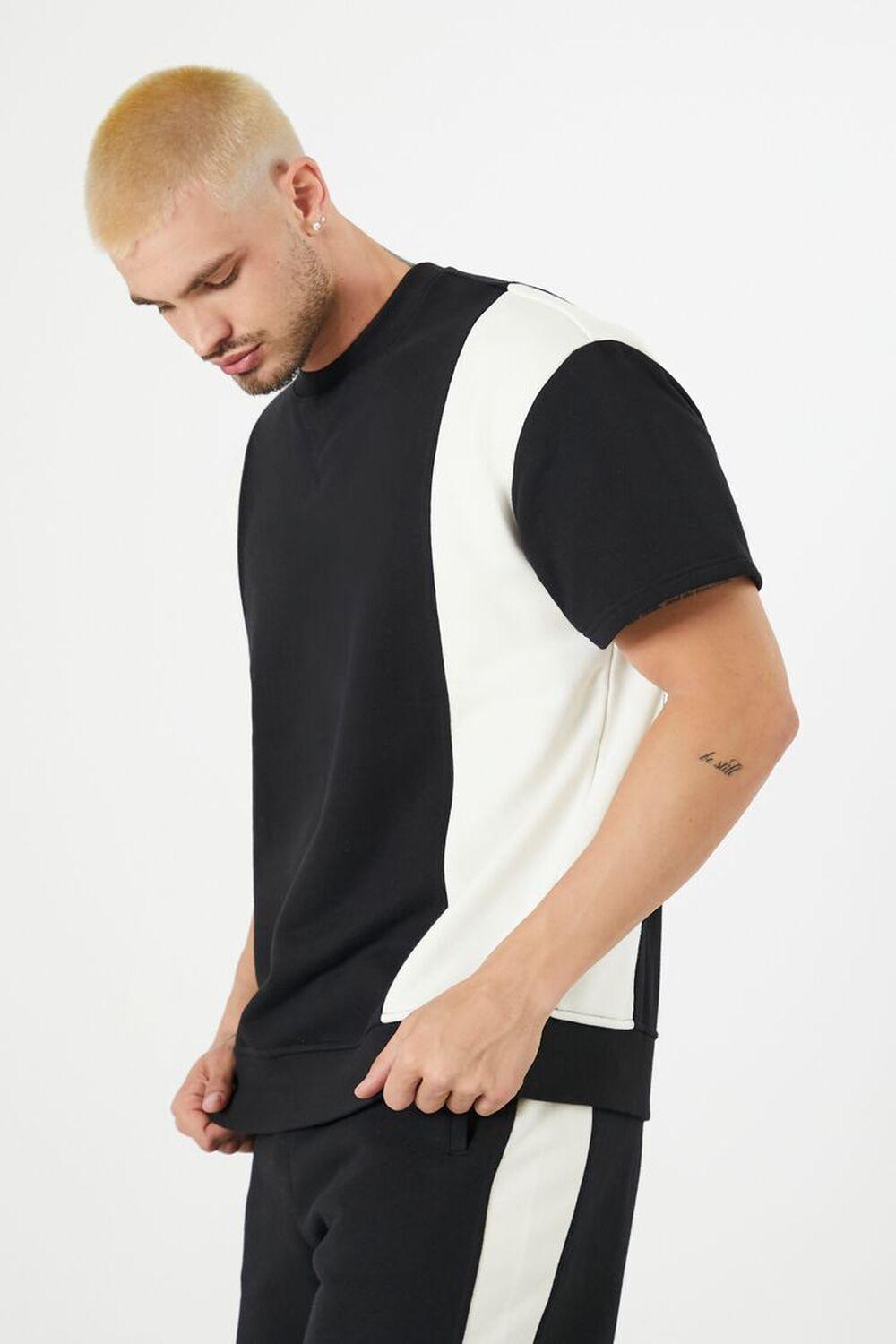 Colorblock V-Notch Crew Tee | Forever 21 Product Image