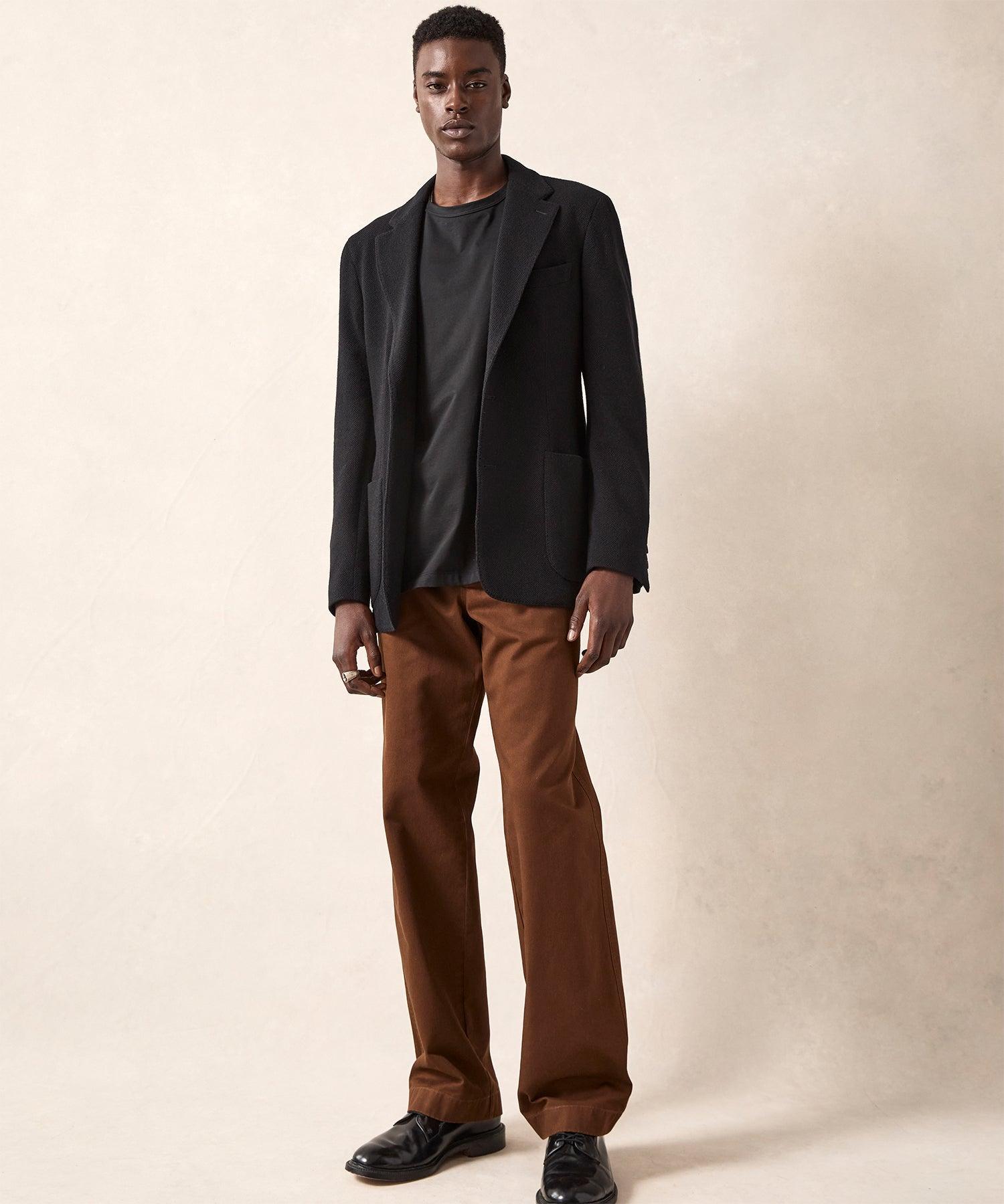 Italian Wool Cashmere Sport Coat in Black Product Image